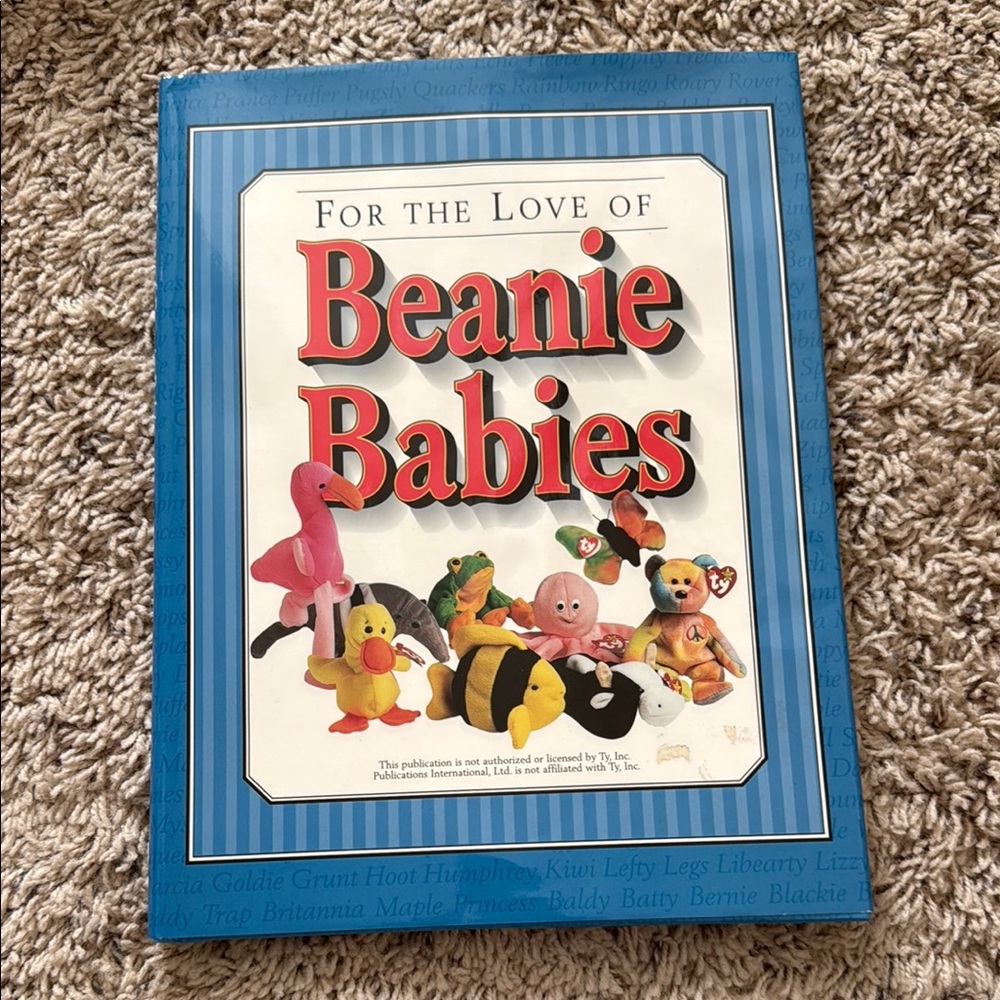 For the love of Beanie Babies BOOK Vintage 1998